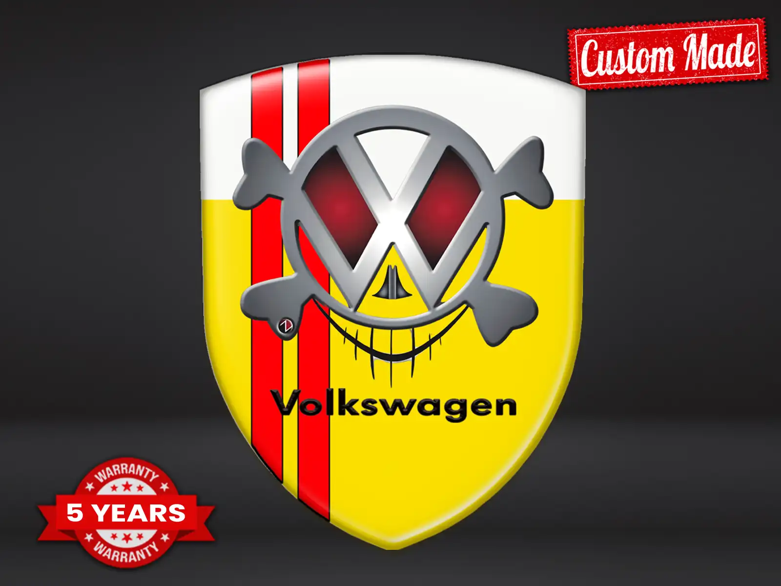 VW Wasserfestes Etikett Stilvoll Anpassbar Design